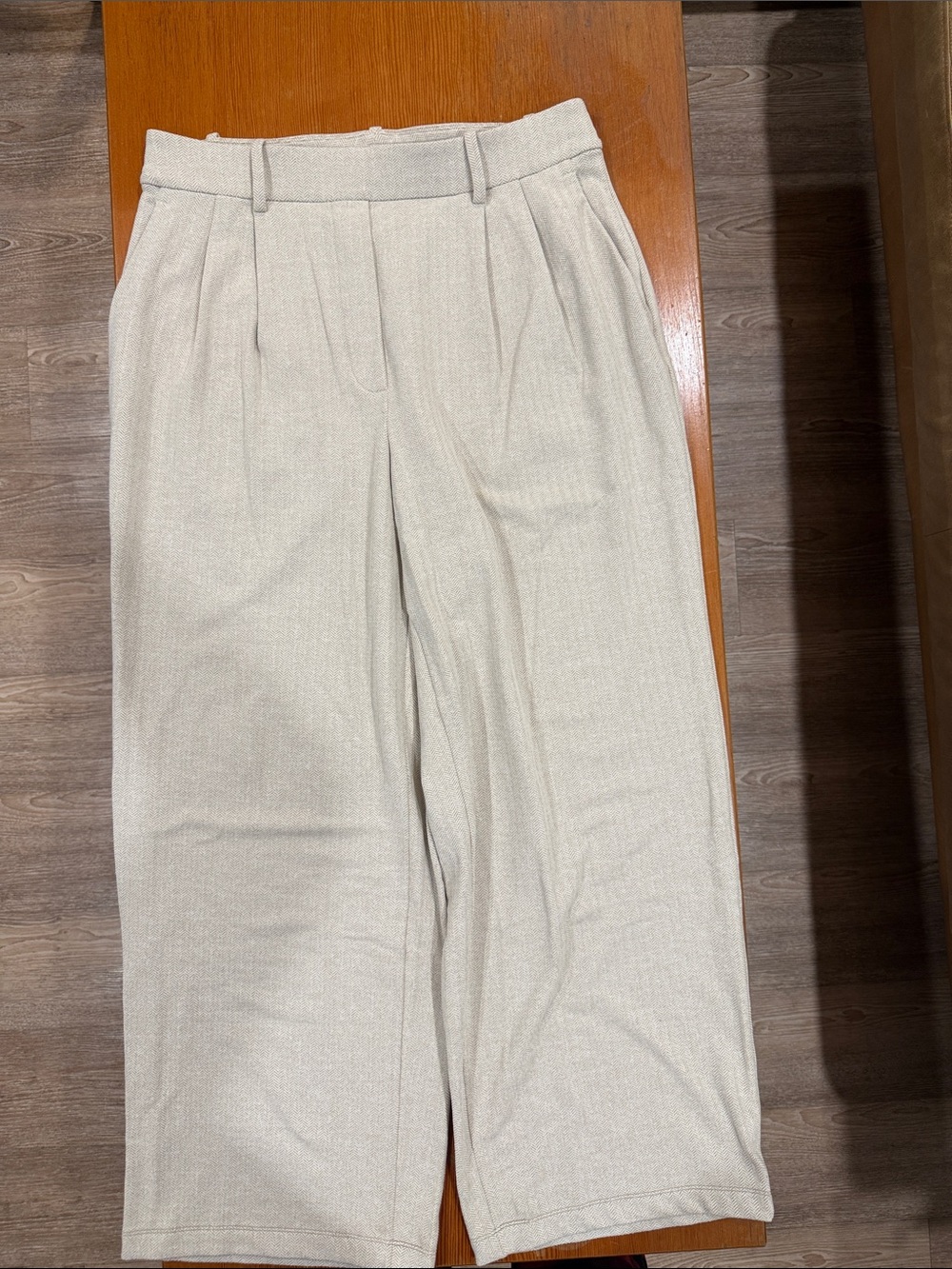 lululemon athletica Light Beige Wide-Leg Pants